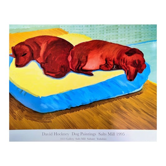 David Hockney exhibition poster Dog Show Dog 38