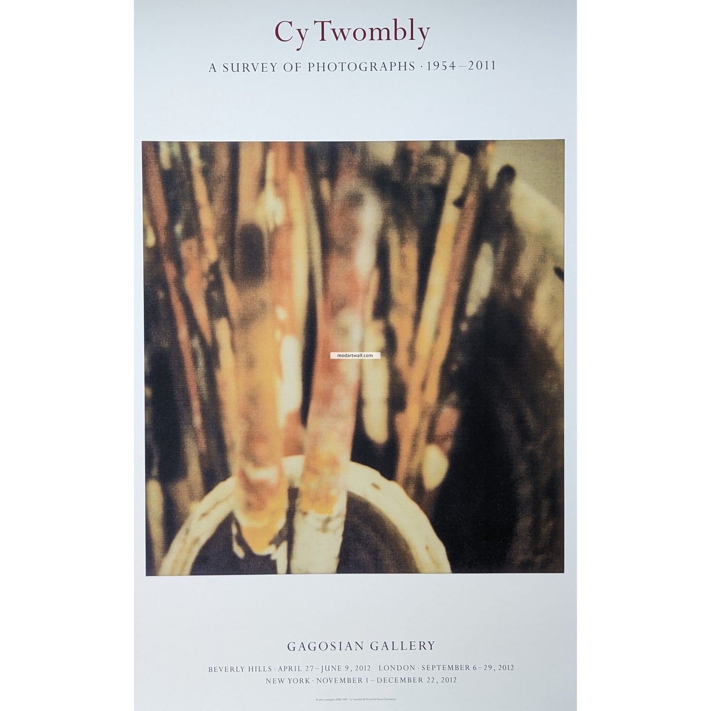 Cy Twombly original exhibition poster