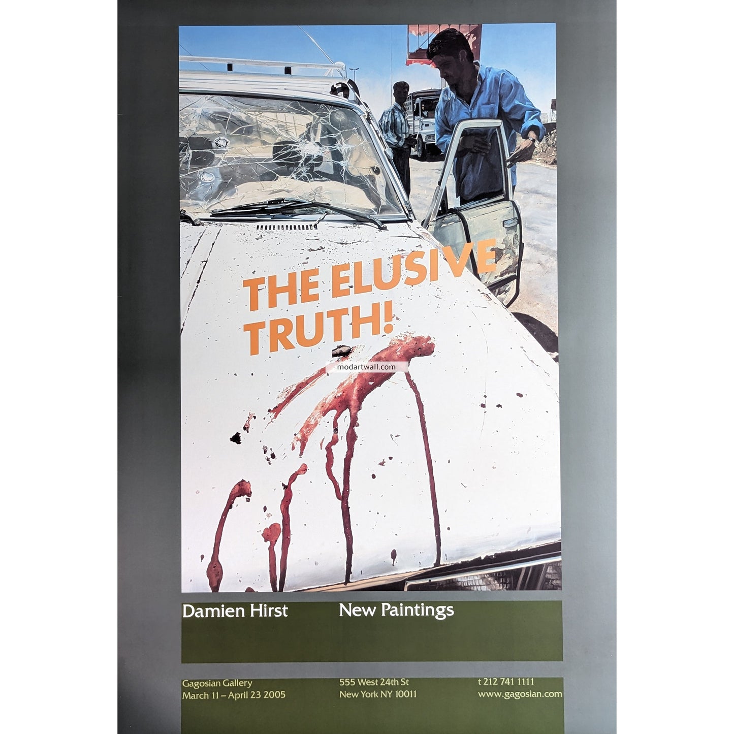 Damien Hirst original exhibition poster The Elusive Truth