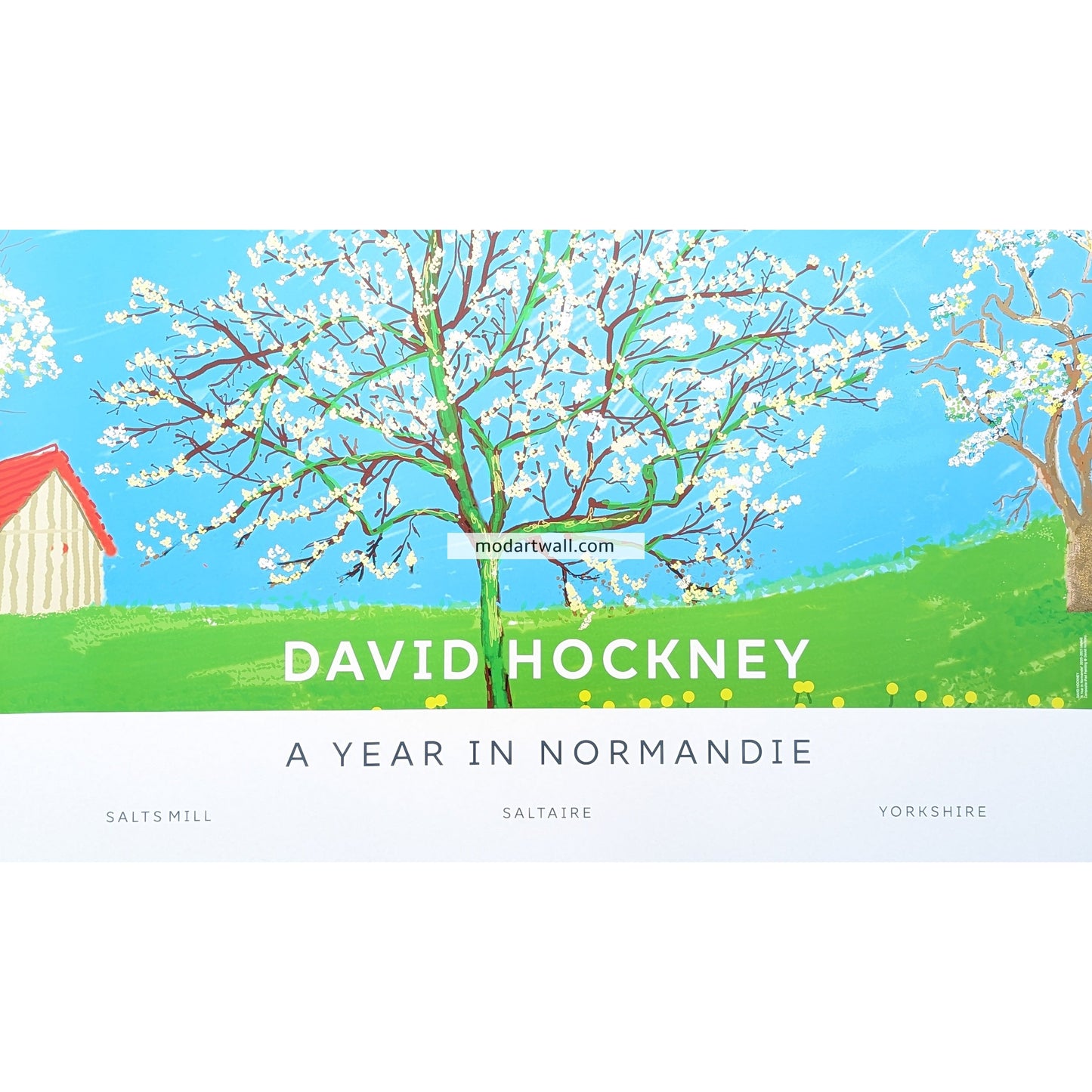 David Hockney exhibition poster A Year in Normandie