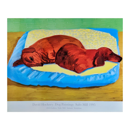 David Hockney exhibition poster Dog 43 Exhibition