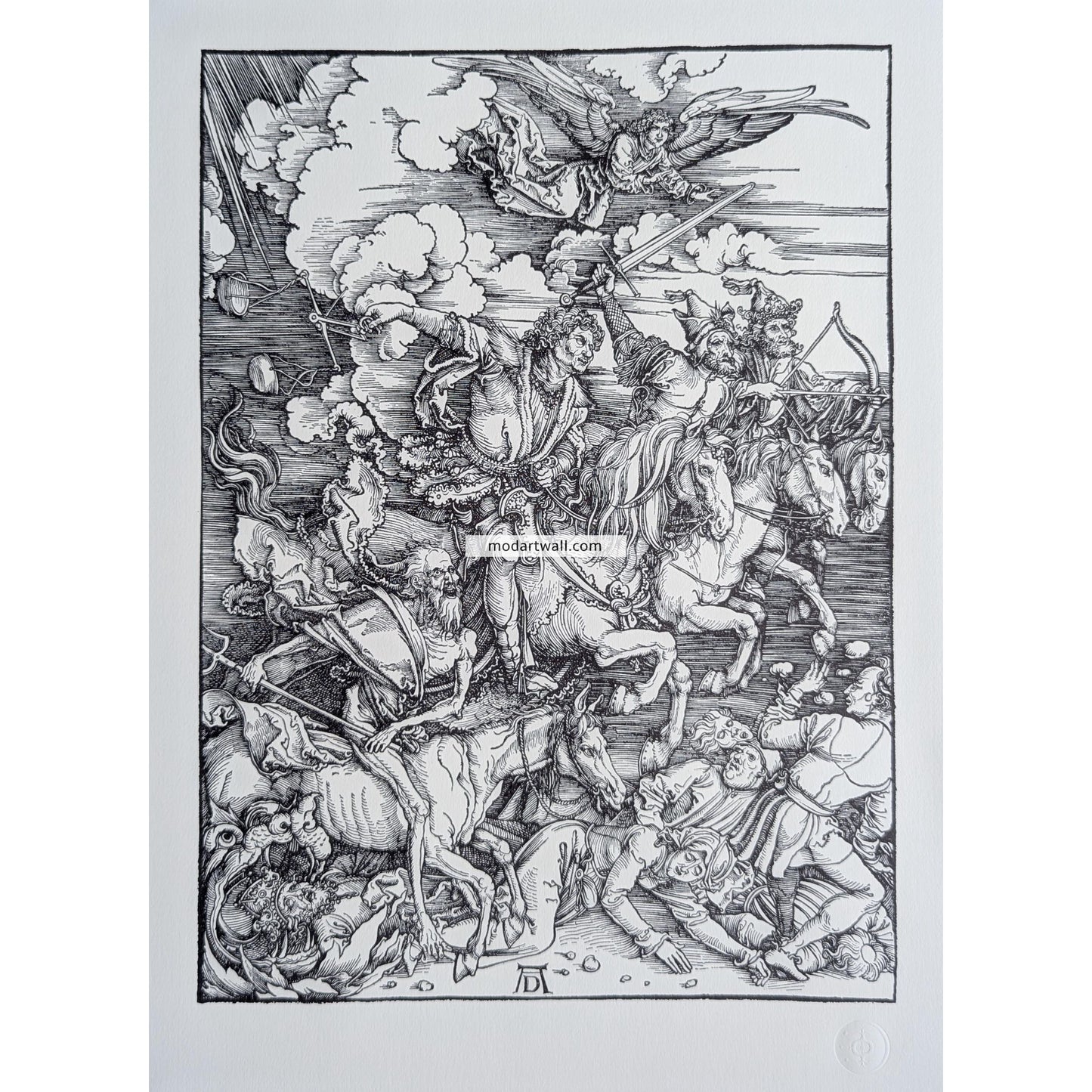 Albrecht Durer vintage lithograph The Apocalypse