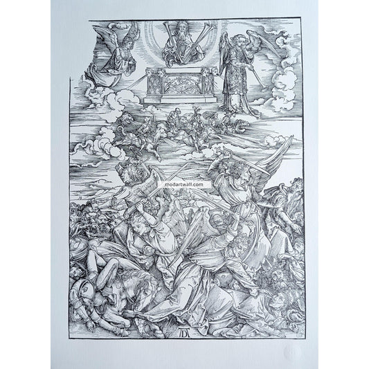 Albrecht Durer vintage lithograph The Apocalypse